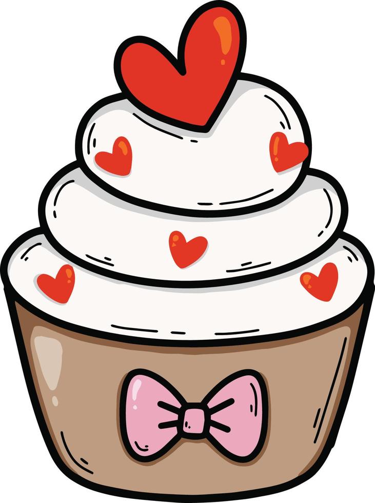 süß Cupcake Geburtstag vektor