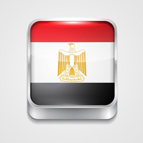 Egyptens flagga vektor