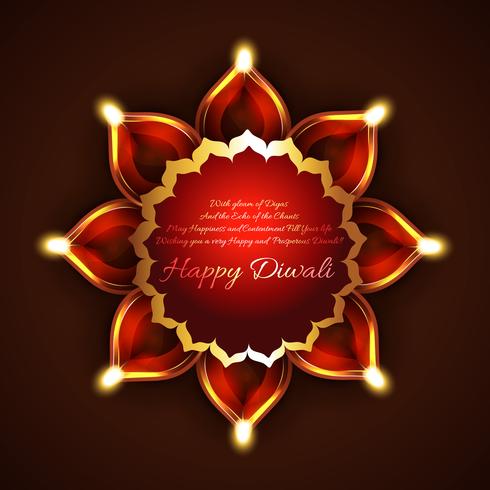 Kreativer Hintergrund von Diwali vektor