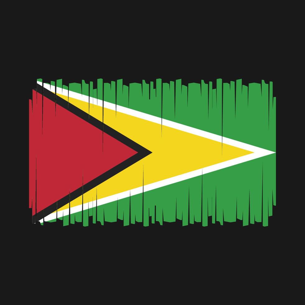 Guyana Flaggenvektor vektor