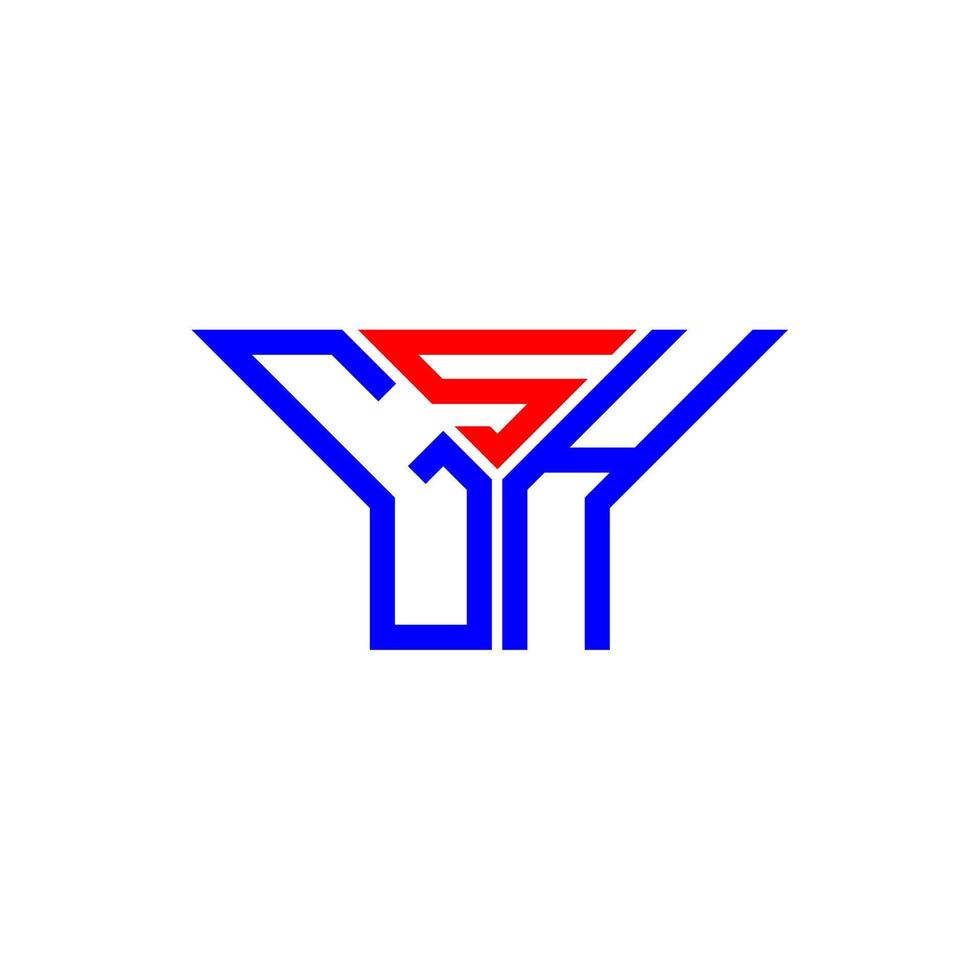 GSH Letter Logo kreatives Design mit Vektorgrafik, GSH einfaches und modernes Logo. vektor