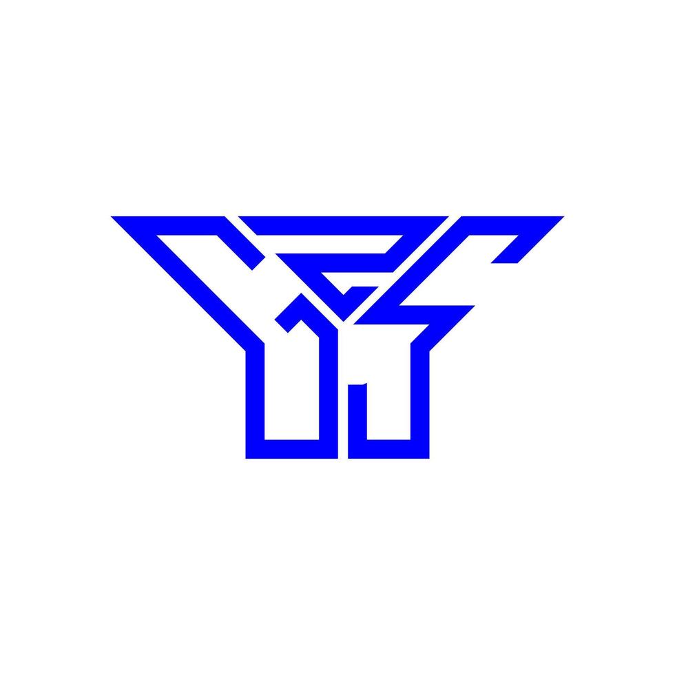 gzs brev logotyp kreativ design med vektor grafisk, gzs enkel och modern logotyp.