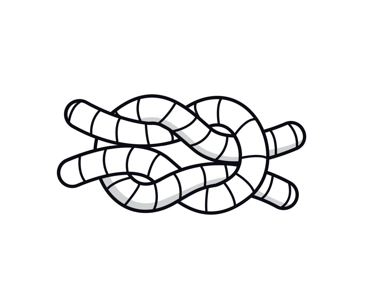 Knoten. Vektor Illustration. schwarz Symbol