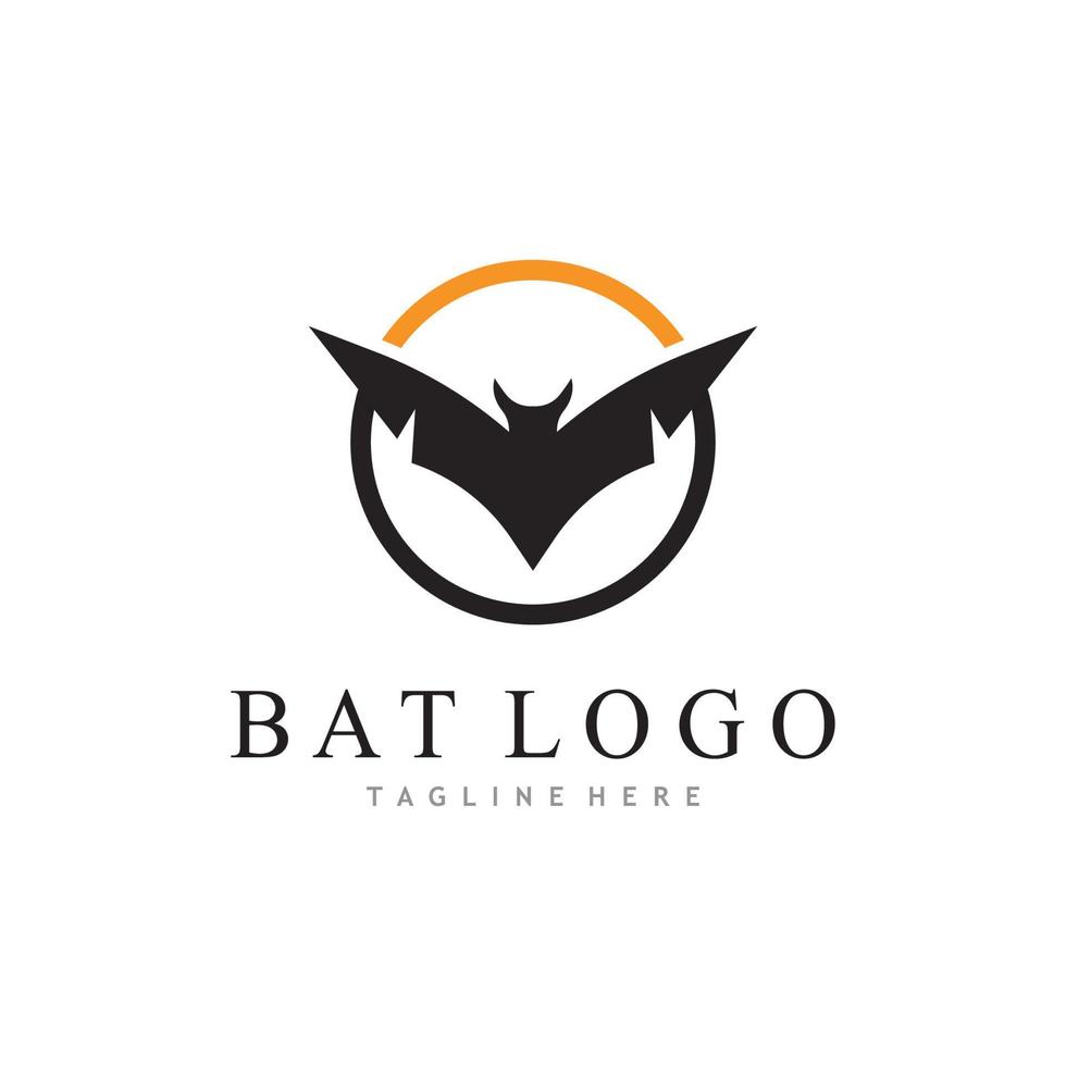 bat vektor ikon logotyp mall