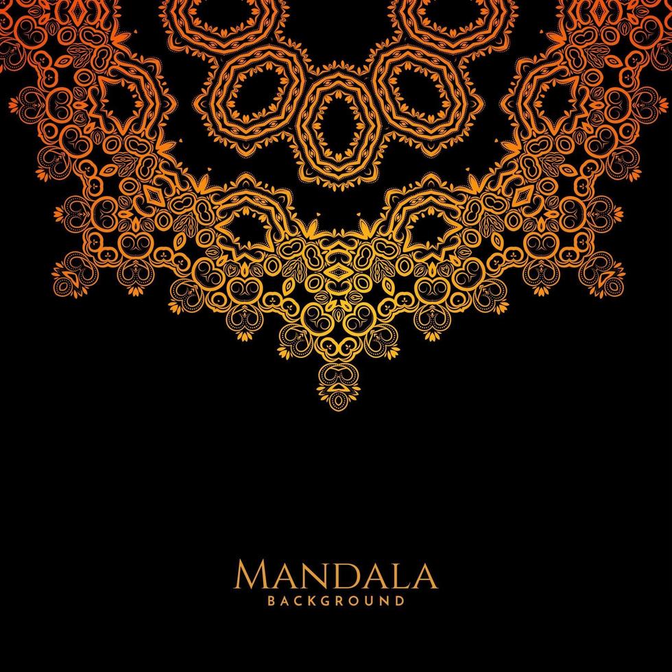 dekorativer Luxushintergrund des schönen Mandala-Entwurfs vektor