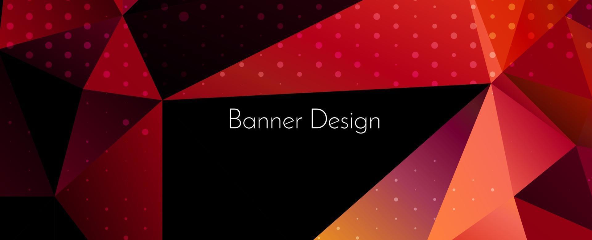 abstrakte elegante geometrische dekorative Design Banner Hintergrund vektor