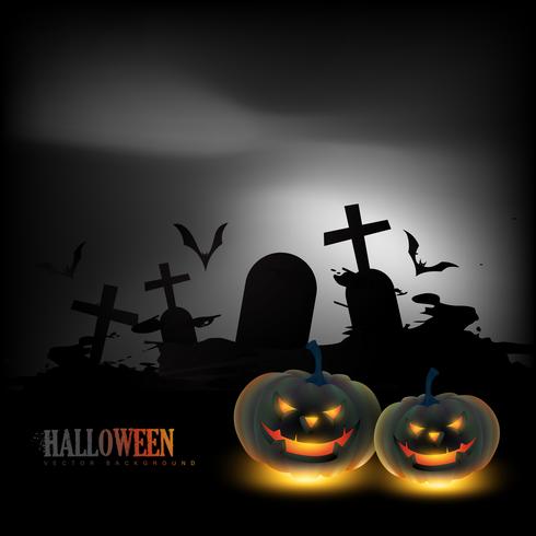 unheimlicher Halloween-Hintergrund vektor