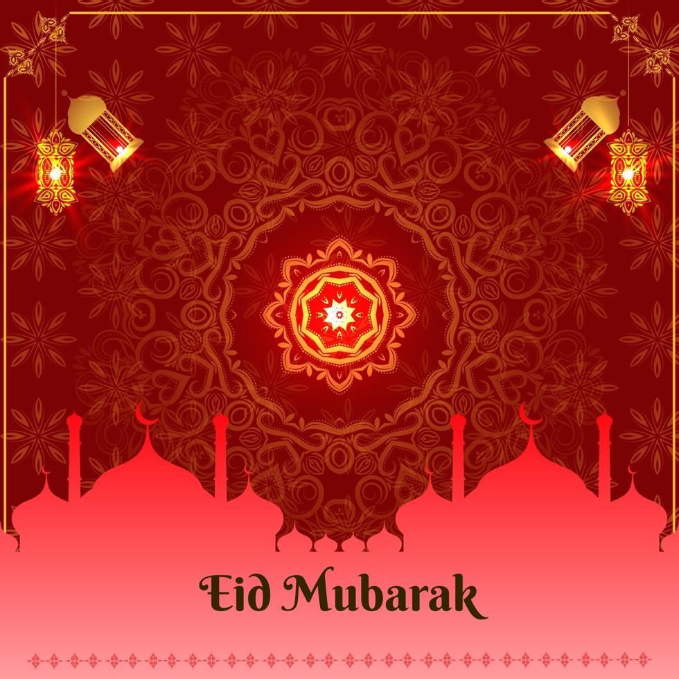 abstrakter heiliger eleganter dekorativer Hintergrund für eid mubarak Vektor