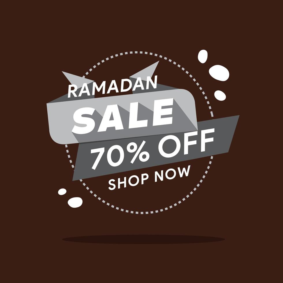 Ramadan Verkauf bieten Banner Design mit Abstraktion, Werbeplakat, Gutschein, Rabatt, Etikett, Grußkarte von Ramadan Kareem vektor