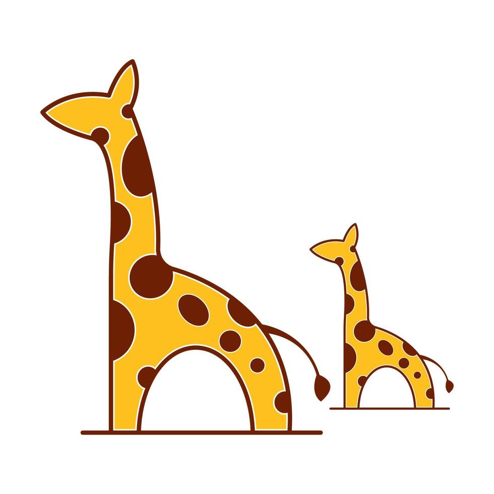Giraffe Logo Symbol Design vektor
