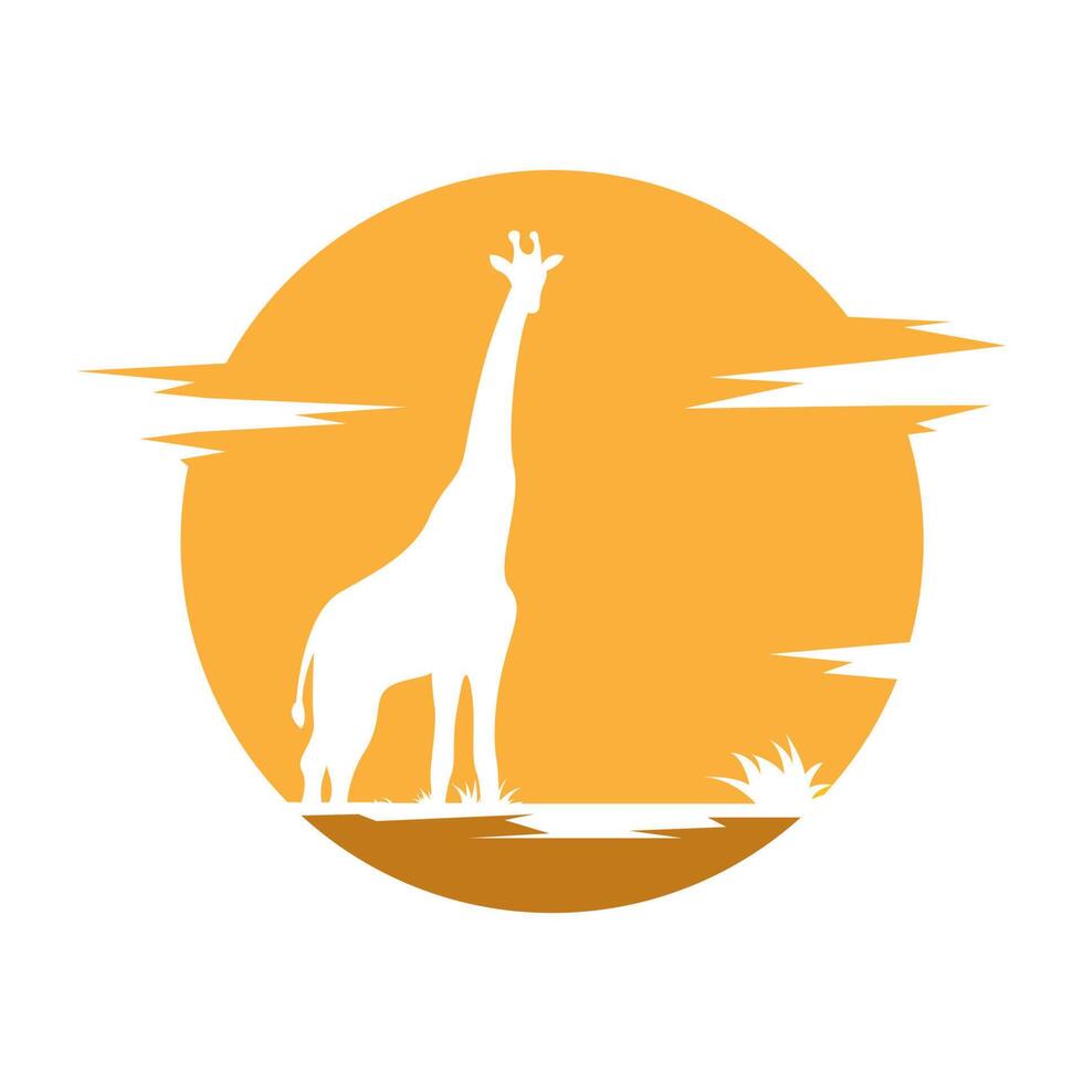 Giraffe Logo Symbol Design vektor