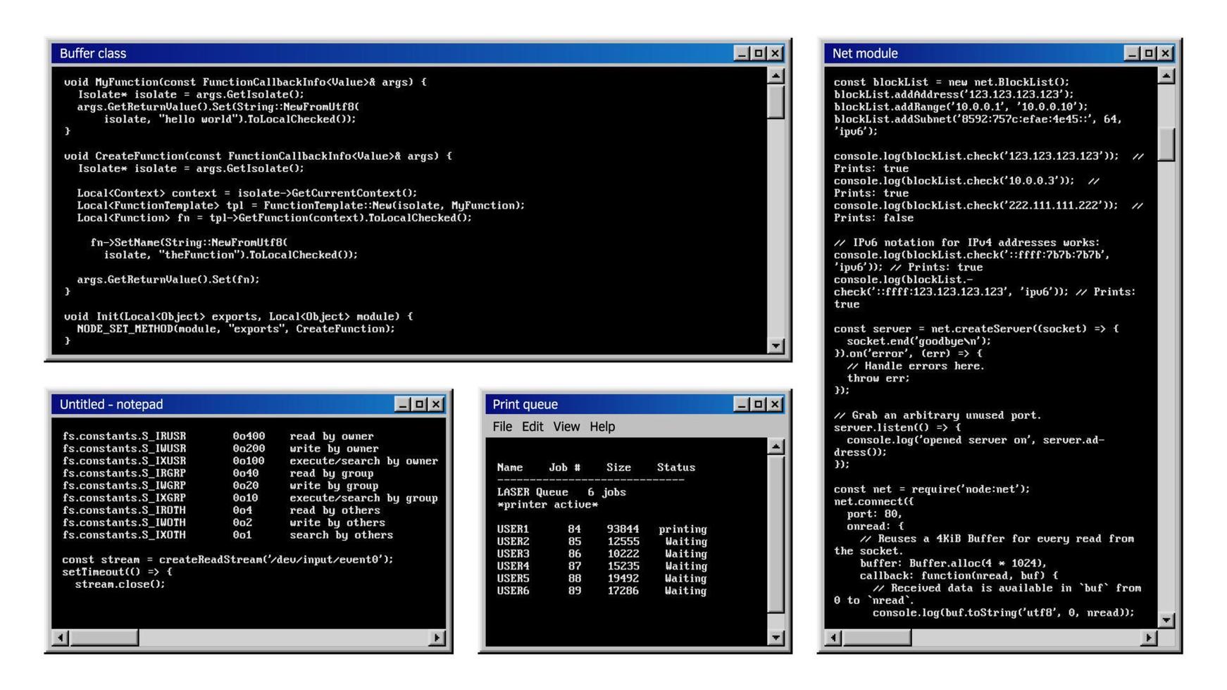 Jahrgang pc Software Fenster Schnittstelle Vektor einstellen