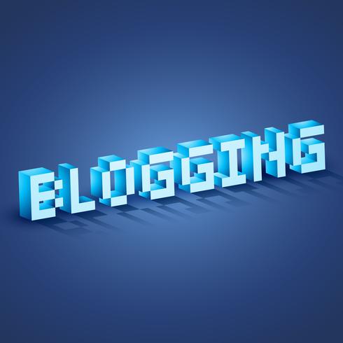 Web-Blogging vektor