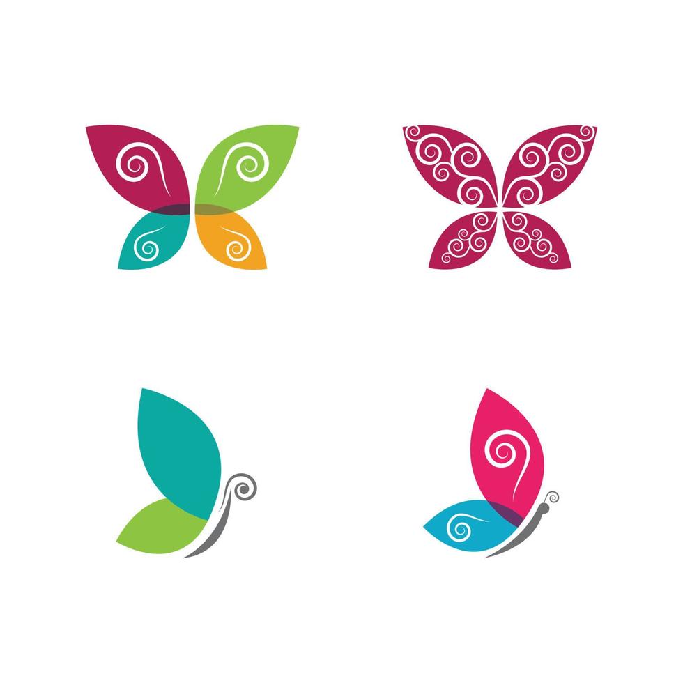 Schönheit Schmetterling Icon Design vektor