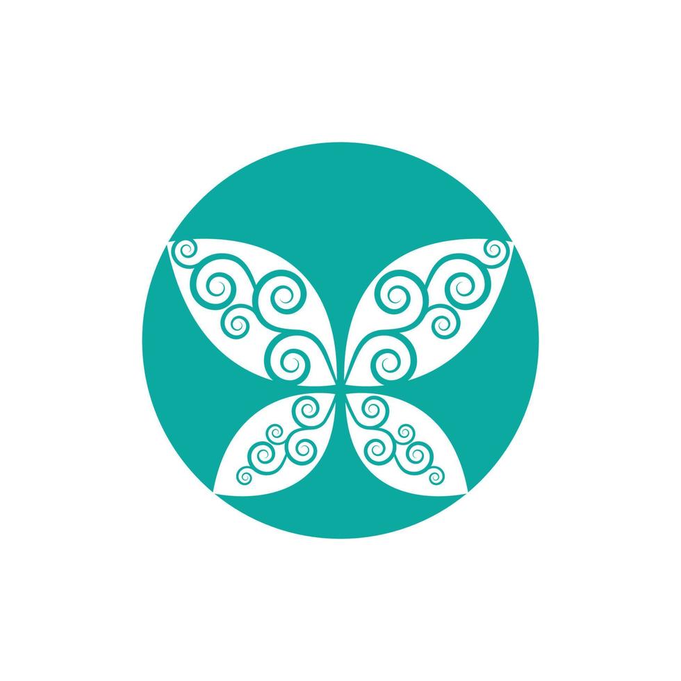 Schönheit Schmetterling Icon Design vektor