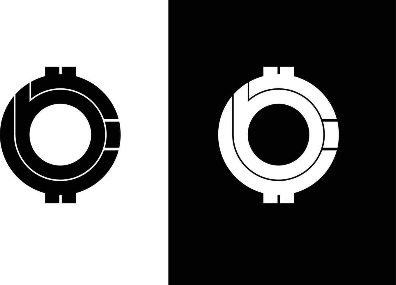 Bitcoin Logo Design. Bitcoin Vektor Logo.