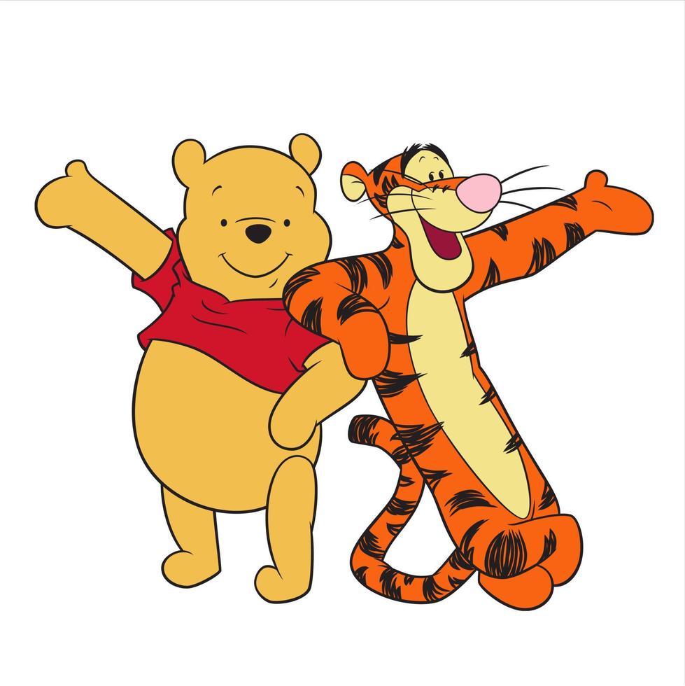 Winnie das pooh mit freunde vektor