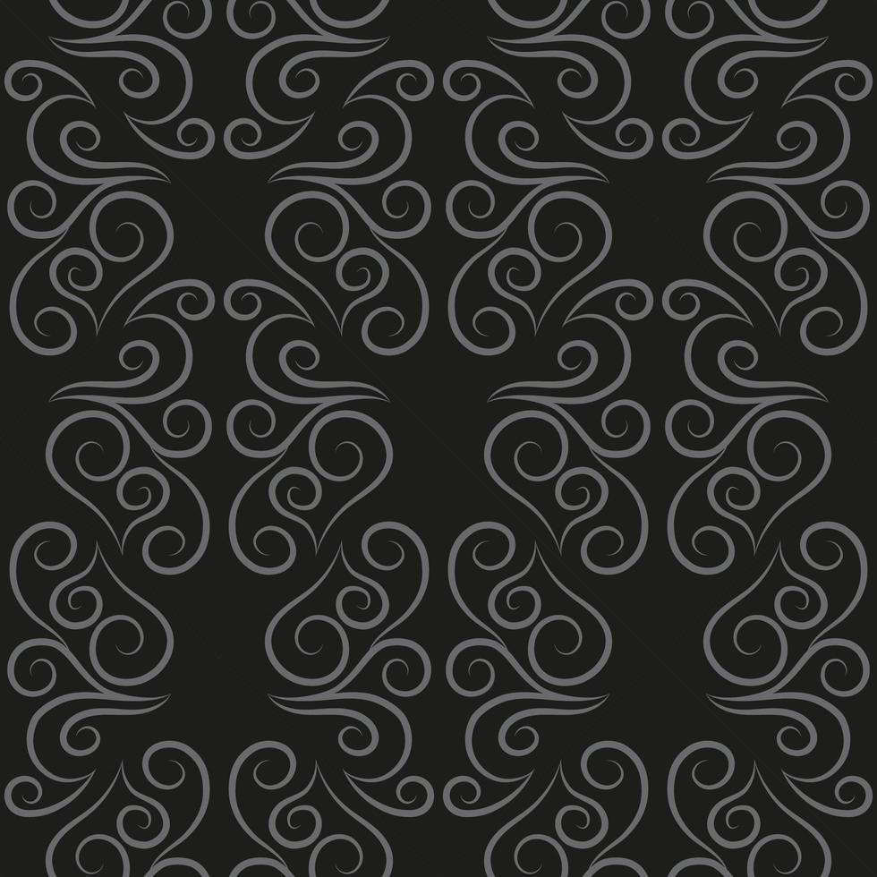 nahtlos Muster, Licht linear Muster, Monogramm auf ein dunkel Hintergrund. Design zum Banner, Flugblatt, drucken, Poster, Hintergrund, Stoff. abstrakt Geometrie. vektor