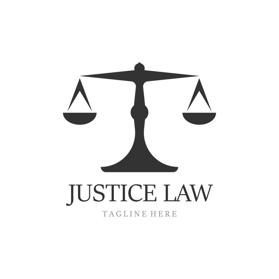 Vorlage für das Logo des Justizgesetzes vektor