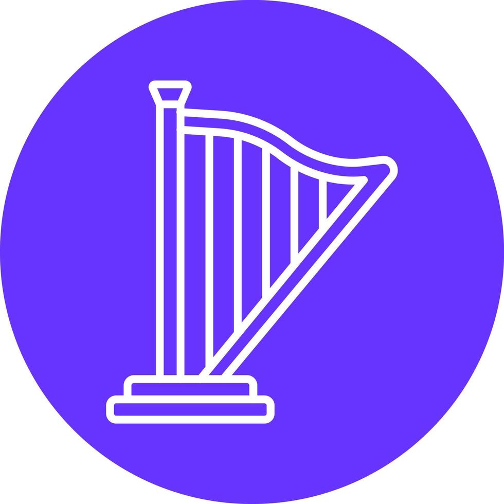 Harfe-Icon-Stil vektor