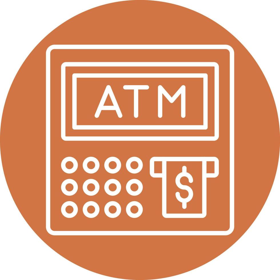 ATM-Symbolstil vektor