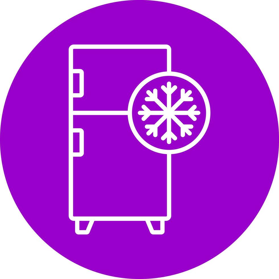 kylskåp ikon stil vektor