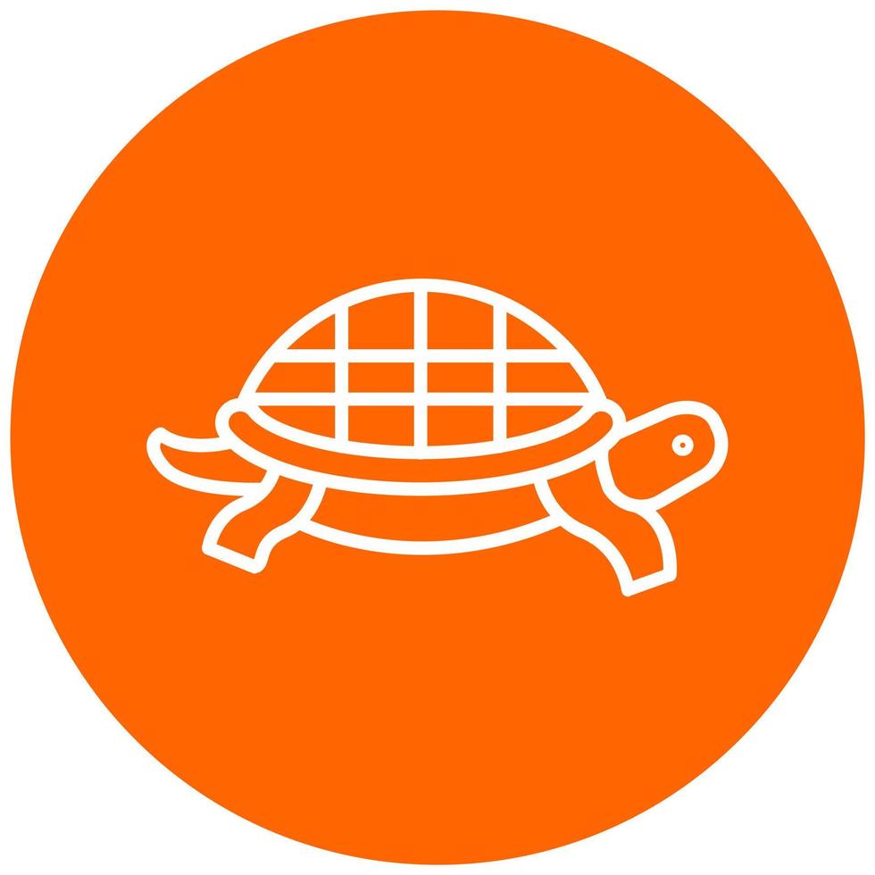 Meer Schildkröte Symbol Stil vektor
