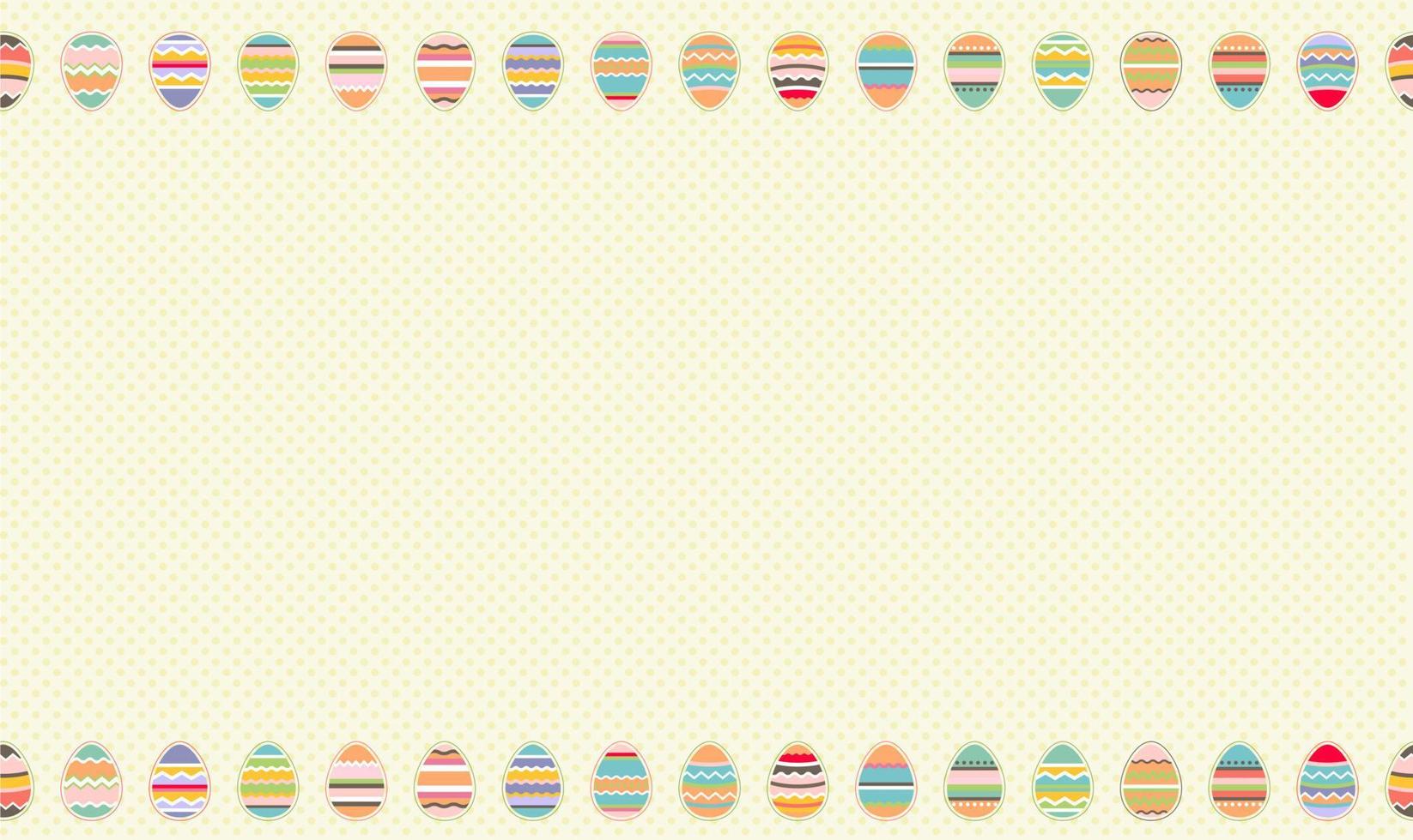 Ostern Banner mit Schokolade Kaninchen und schön gemalt Eier einstellen auf das Gras. Konzept von Ostern Ei jagen oder Ei dekorieren Kunst. Hintergrund Pastell- Farbe minimal Design vektor