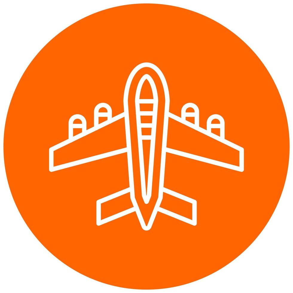 Flugzeug-Icon-Stil vektor