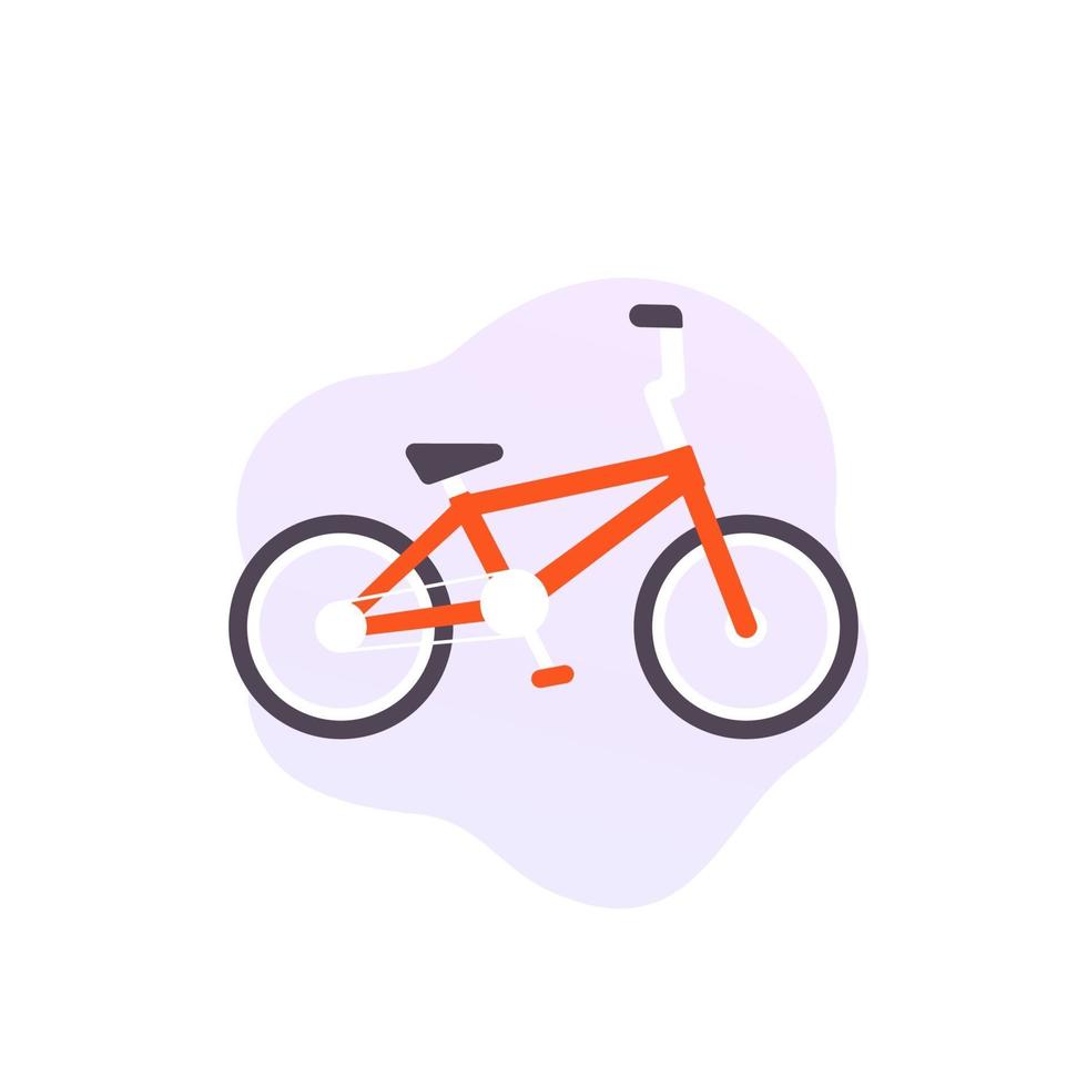 bmx cykel vektor ikon på vitt