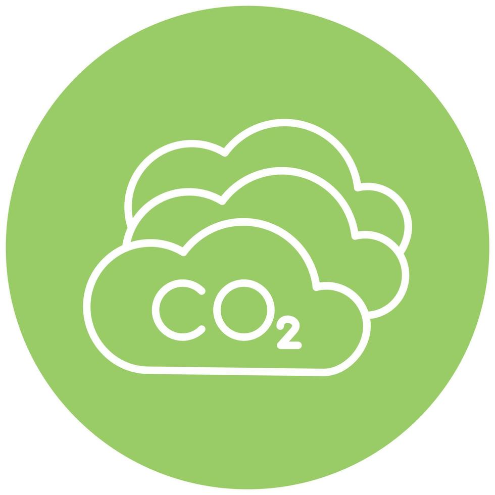Kohlendioxid Vektor Symbol Stil