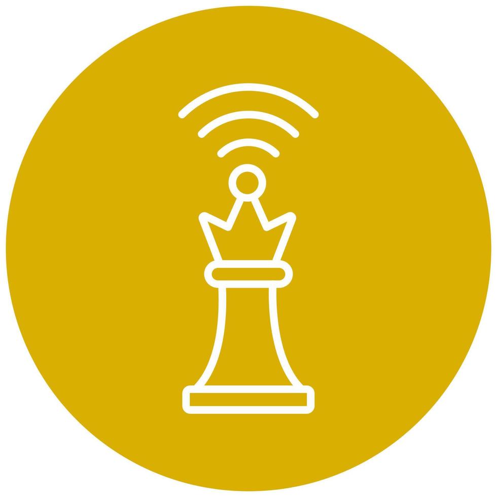 Clever Schach Vektor Symbol Stil