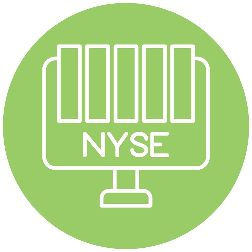 nyse Vektor Symbol Stil