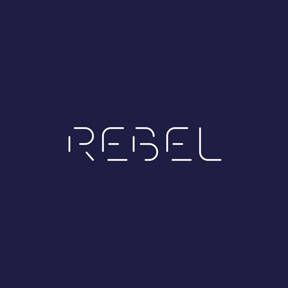 Rebellen-Vektor-Logo vektor