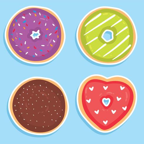 Leckere Donuts Collection Vector