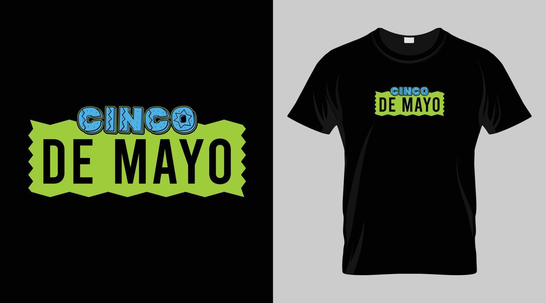 cinco de Mayo Festival T-Shirt Design, Mexikaner Festival Vektor T-Shirt Design