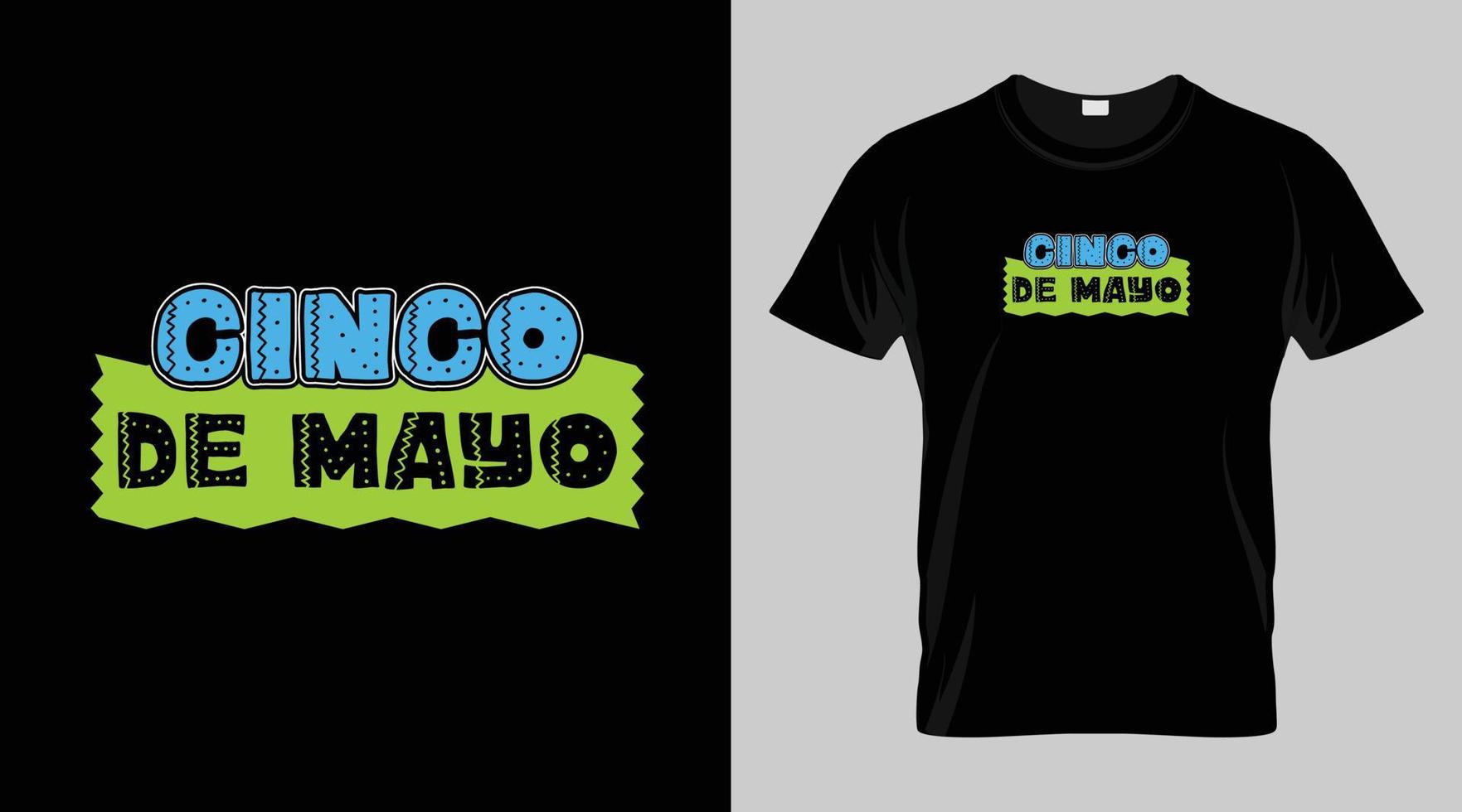 cinco de Mayo Festival T-Shirt Design, Mexikaner Festival Vektor T-Shirt Design