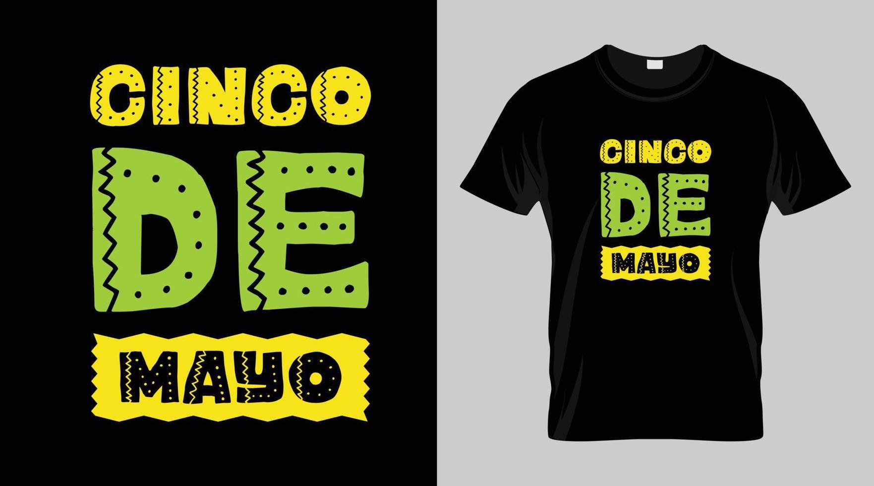 cinco de Mayo Festival T-Shirt Design, Mexikaner Festival Vektor T-Shirt Design