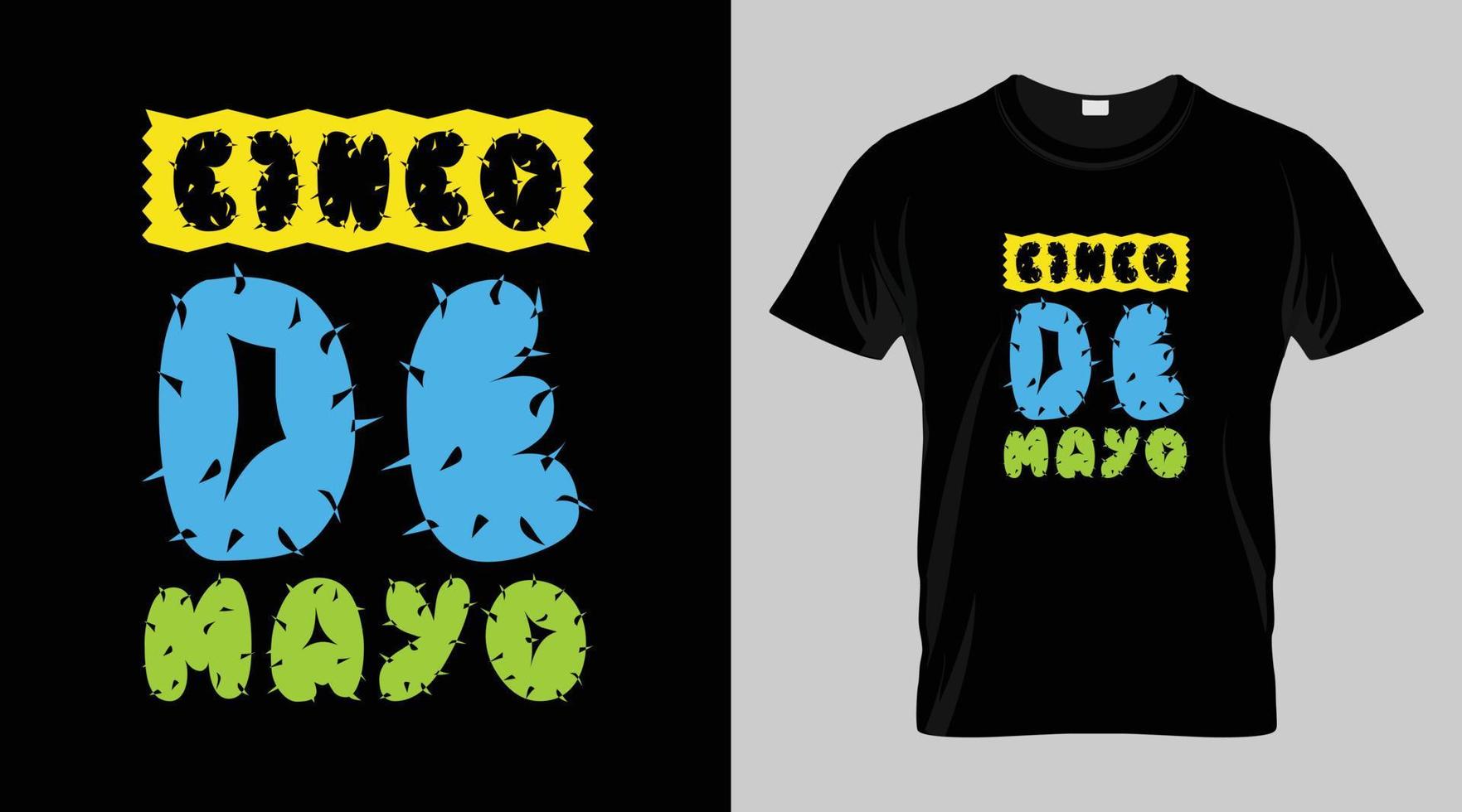 cinco de Mayo Festival T-Shirt Design, Mexikaner Festival Vektor T-Shirt Design