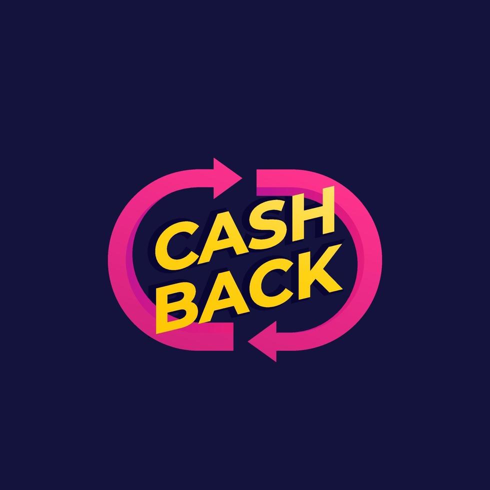 Cashback-Vektor-Anzeigen-Design vektor