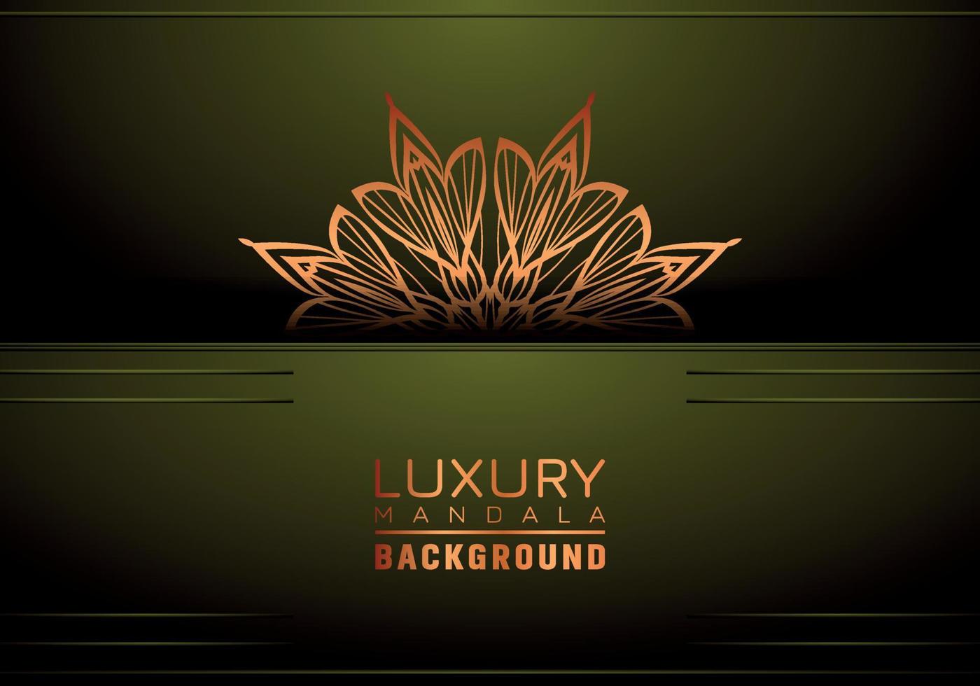 Luxus Mandala Hintergrund dekorativ, Arabeske Stil mit golden Arabeske Muster Stil. dekorativ Mandala Ornament zum drucken, Broschüre, Banner, Abdeckung, Poster, Einladung Karte vektor