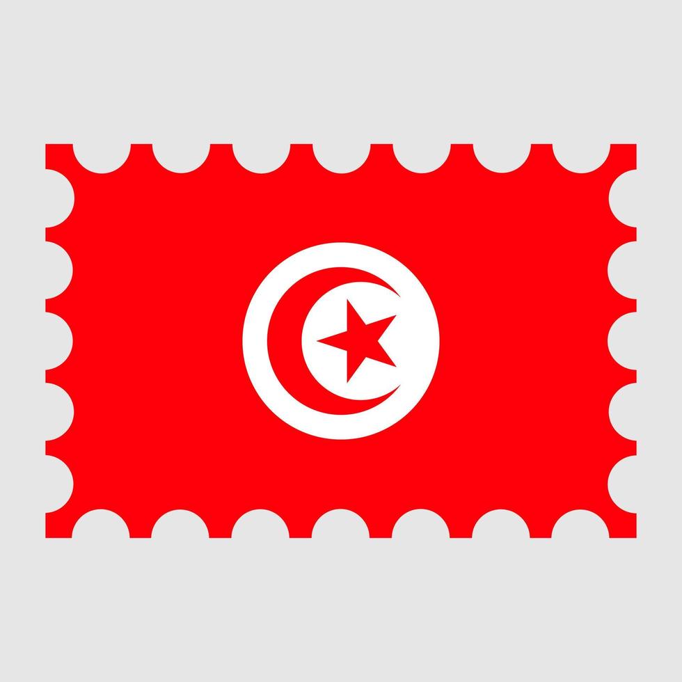 porto stämpel med tunisien flagga. vektor illustration.