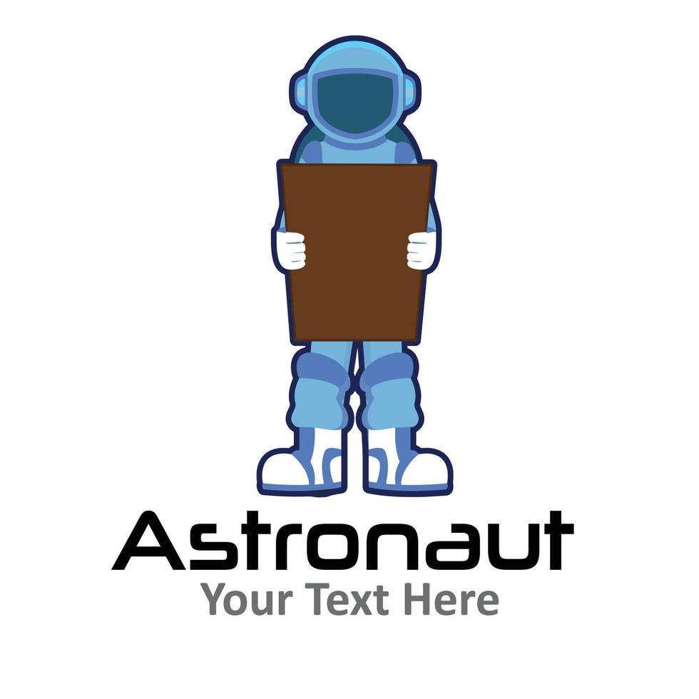 Blau Astronaut 14 vektor