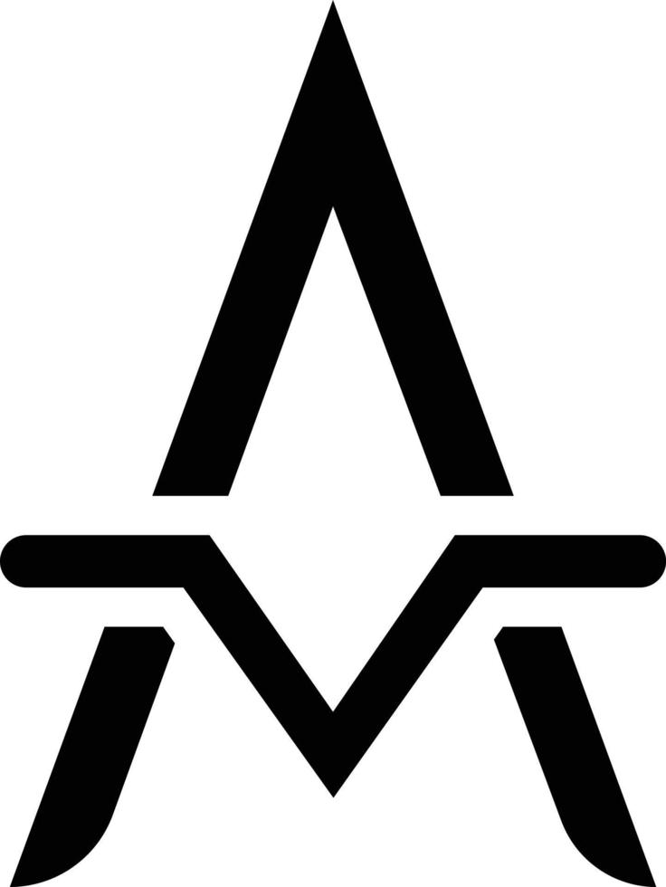 AV modern logotyp vektor