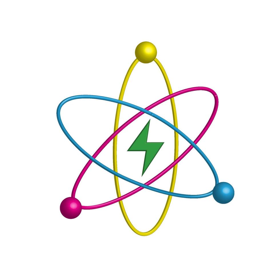 Illustration Vektor Grafik von Atom Symbol