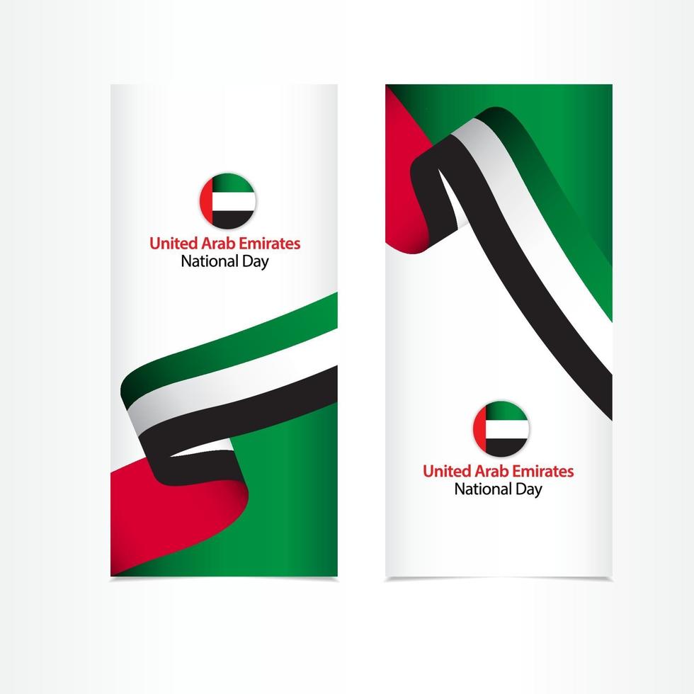 Vereinigte arabische Emirate Nationalfeiertag Feier Vektor Vorlage Design Illustration