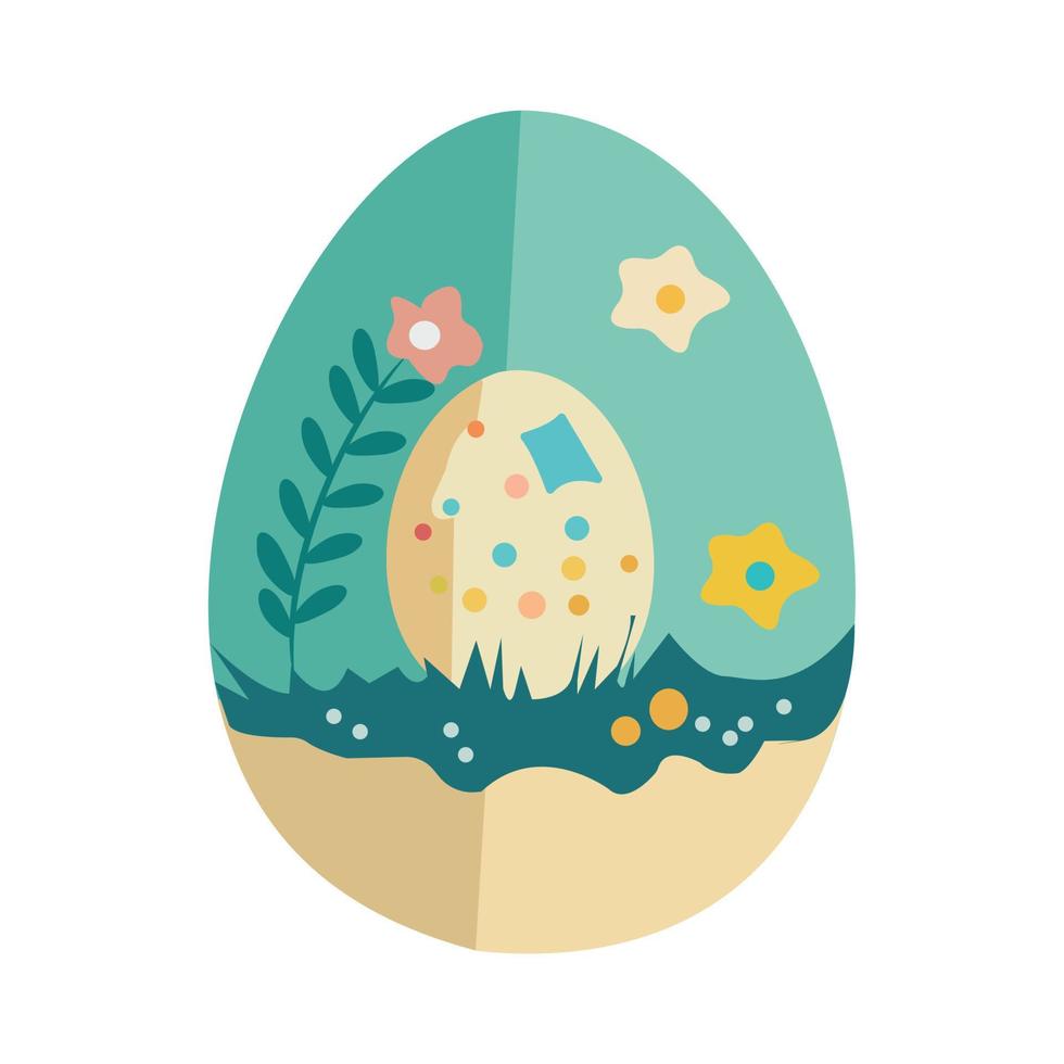 süß Vektor kostenlos Ostern Ei
