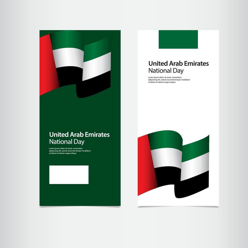 Förenade Arabemiraten nationella dagen firande vektor mall design illustration
