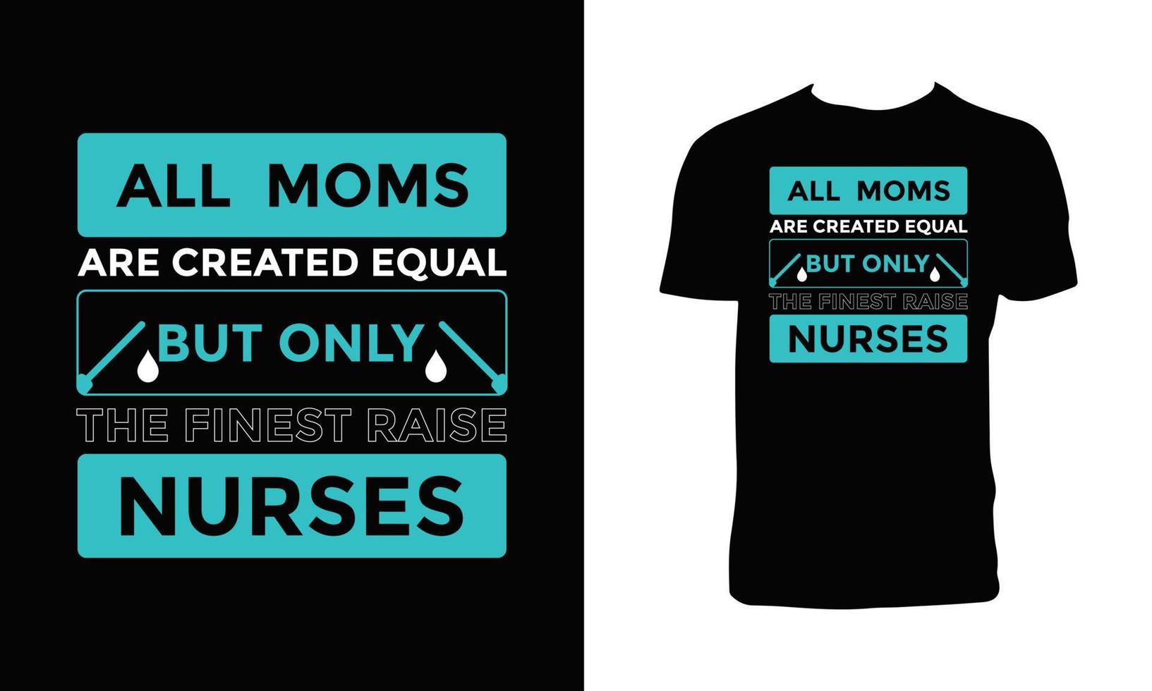 kreativ Krankenschwester Typografie t Hemd Design vektor