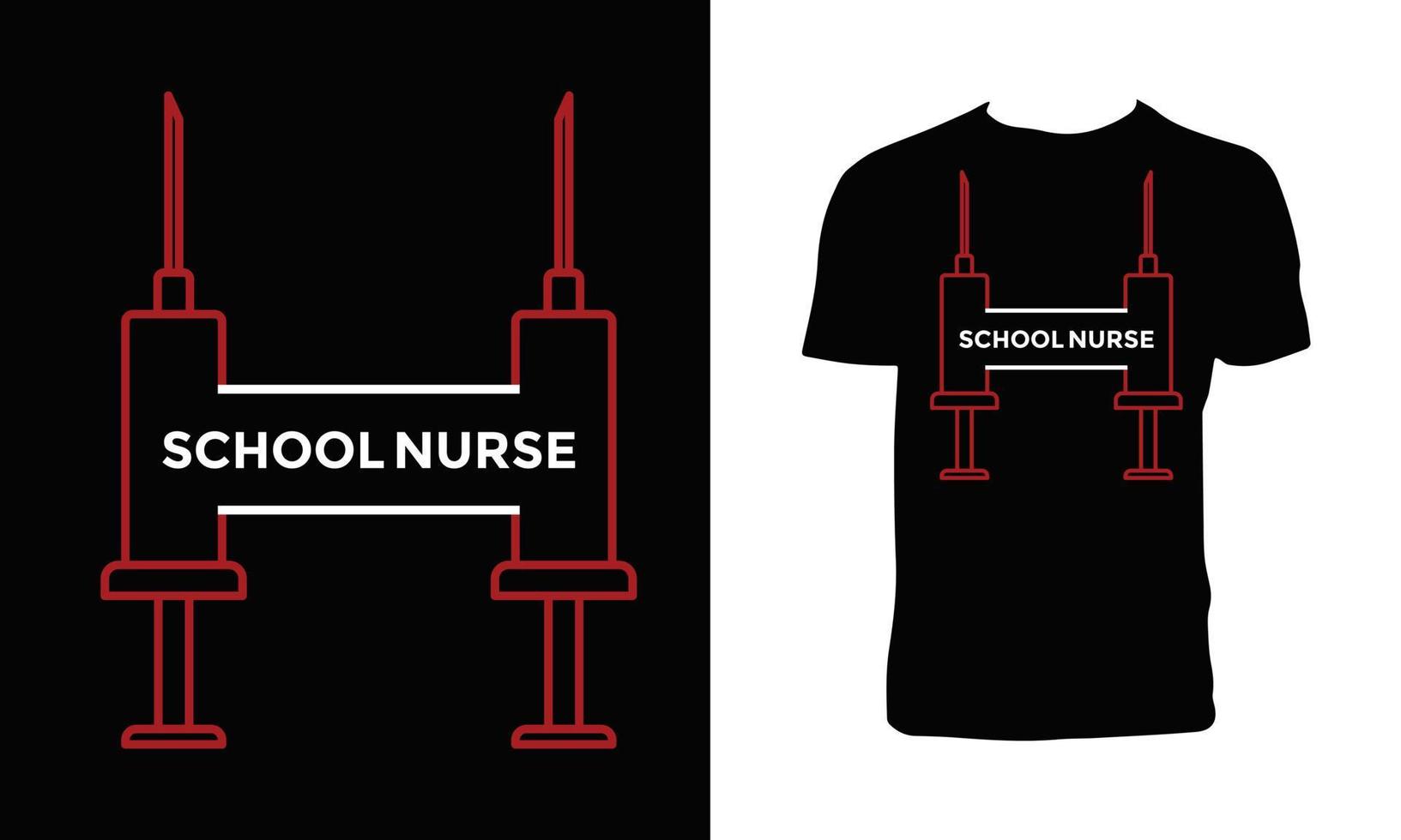 kreativ Krankenschwester Typografie t Hemd Design vektor